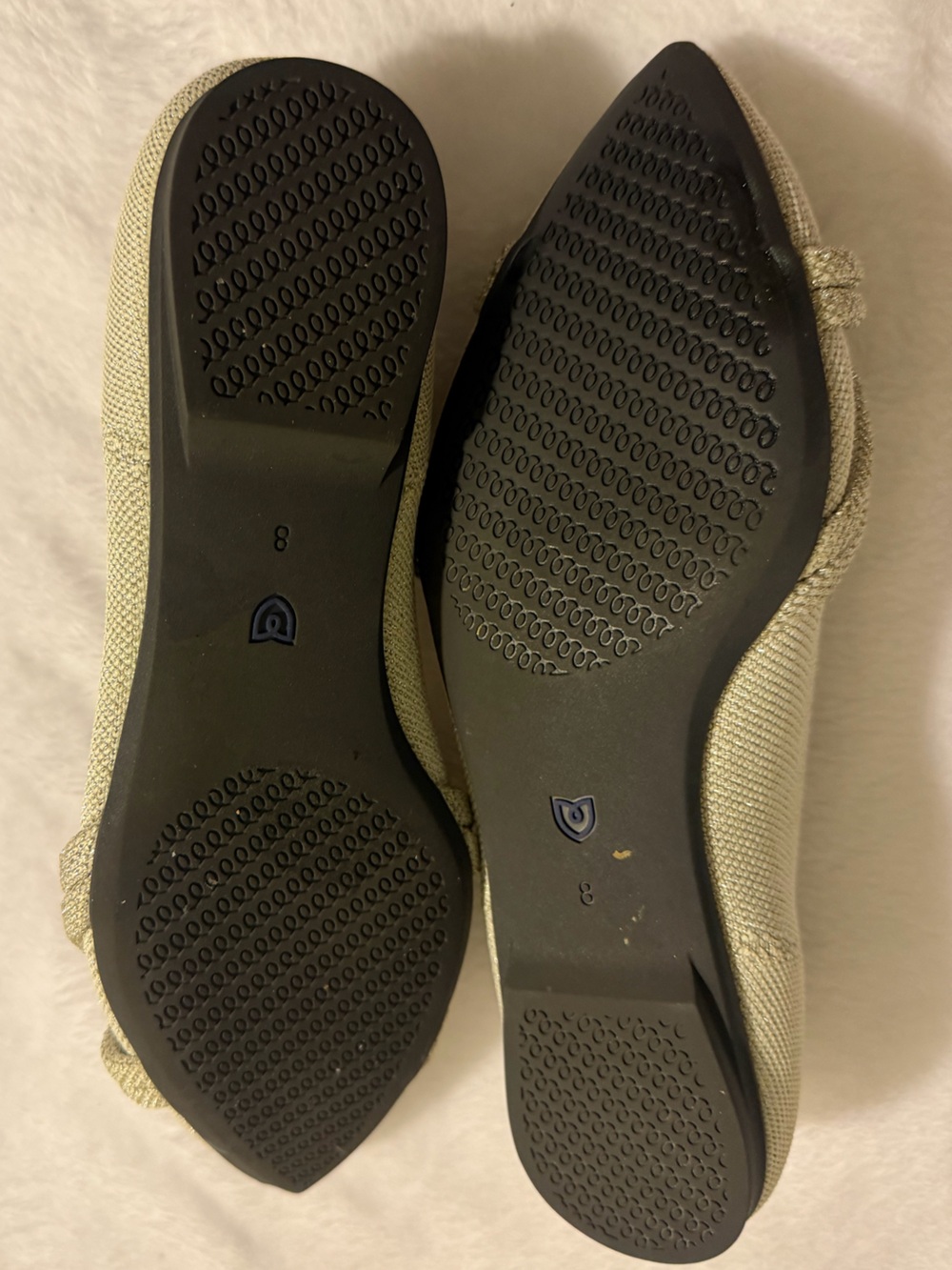 Rothy's Metallic Knot Flats. Glittery. RARE - Picture 3 of 7